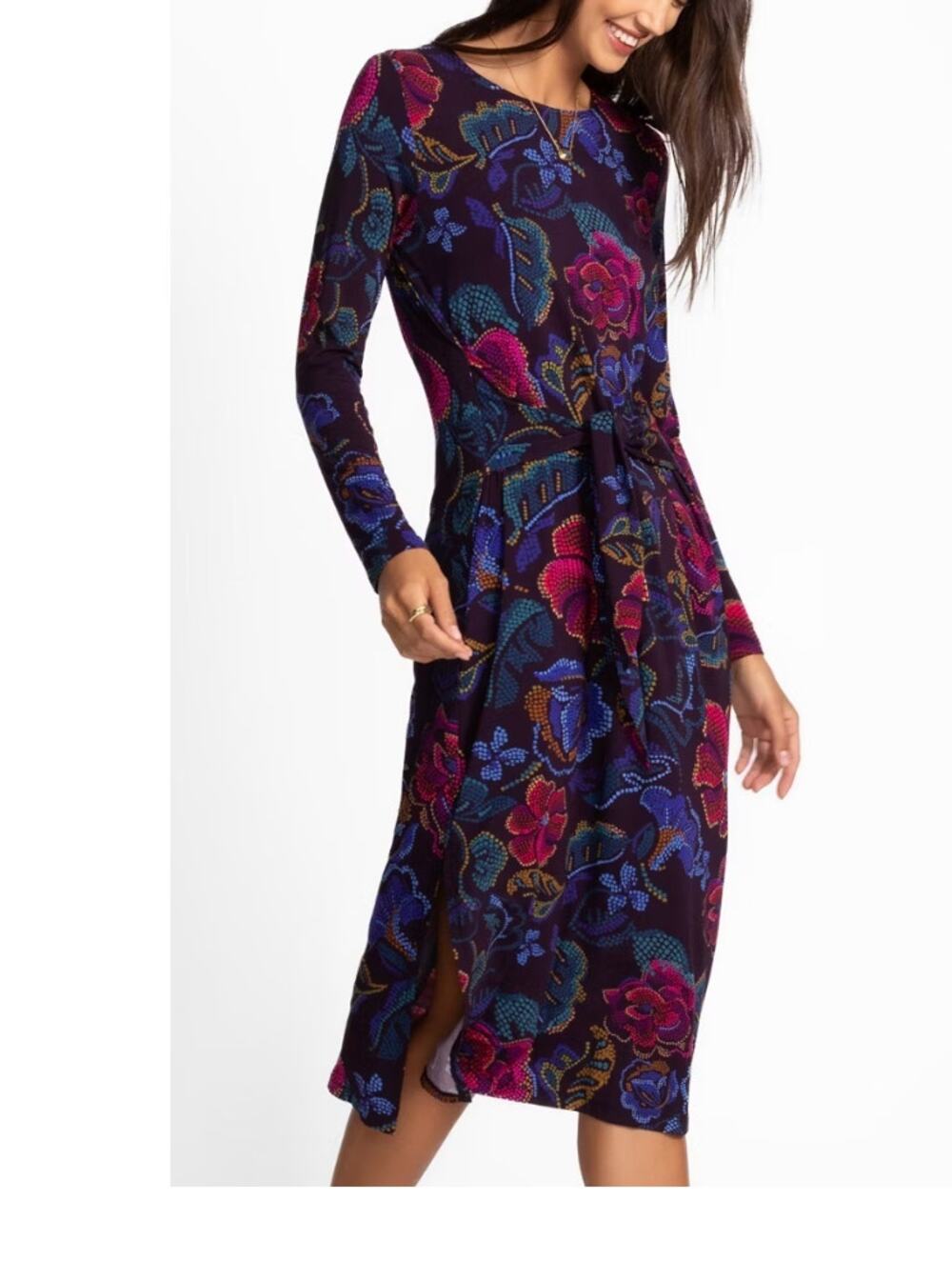 Johnny Was The Janie Favorite Long Sleeve Tie Front New NWT $198